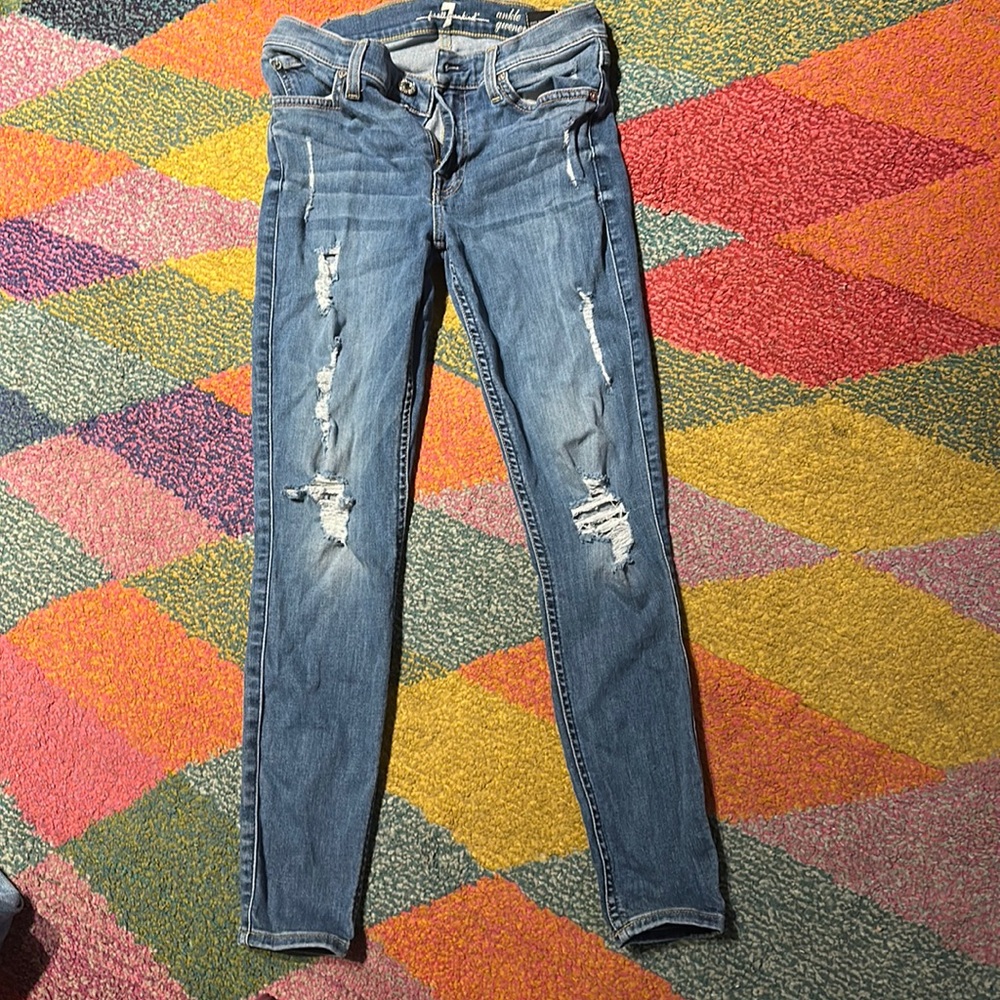 7 jeans ankle qwenevere size 26
